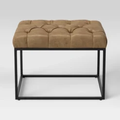 Trubeck Tufted Metal Base Ottoman Faux Leather - Threshold™ 8 Trubeck Tufted Metal Base Ottoman Faux Leather - Threshold™ -Home Decor Shop GUEST 0509fa7b e089 4af0 8df0 830bc533e45b