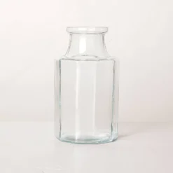 Octagonal Clear Glass Bottle Vase - Hearth & Hand™ With Magnolia -Home Decor Shop GUEST 062dfac6 21fe 469b ba13 04b139b463be