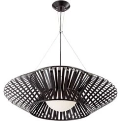 Possini Euro Design Planet Black Large Pendant Light 31 1/2" Wide Mid Century Modern White Glass For Dining Room House Foyer Kitchen Island Entryway -Home Decor Shop GUEST 06d7d210 9fe9 417c a2aa 8e156d290fe3