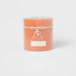 Ribbed Pillar Pumpkin Spice Candle - Threshold™ -Home Decor Shop GUEST 0d63d7f3 068b 4568 b0aa dd0d0ee144a9