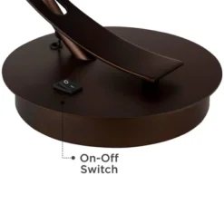 Possini Euro Design Modern Desk Lamps Set Of 2 With USB Port 22 1/2" High Bronze LED Clear Seeded Glass Shade For Bedroom Office 11 Possini Euro Design Modern Desk Lamps Set Of 2 With USB Port 22 1/2" High Bronze LED Clear Seeded Glass Shade For Bedroom Office -Home Decor Shop GUEST 0ff4c6b4 a5f4 47c0 94cc 5397bebfb4f5