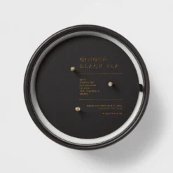 15oz Ceramic Jar 3-Wick Black Label Ginger Black Tea Candle - Threshold™ -Home Decor Shop GUEST 101513e9 4210 4604 bdb9 03938613d90c