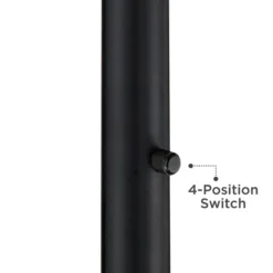 Possini Euro Design Modern Torchiere Floor Lamp Light Blaster LED 72.25" Tall Antique Brass And Matte Black Opal Glass For Living Room Bedroom 10 Possini Euro Design Modern Torchiere Floor Lamp Light Blaster LED 72.25" Tall Antique Brass And Matte Black Opal Glass For Living Room Bedroom -Home Decor Shop GUEST 1158857a 5014 42b3 a238 8250ae5c8fa4