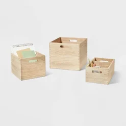 Small Decorative Light Wood Crate Natural - Brightroom™ -Home Decor Shop GUEST 1433e760 ccd4 4d74 8b8b fdcc848f7469 2