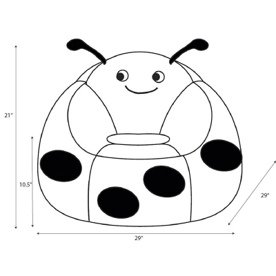 Ladybug Kids' Bean Bag Chair - Pillowfort™ 5 Ladybug Kids' Bean Bag Chair - Pillowfort™ - Image 5