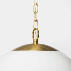 Milk Glass Ceiling Pendant Brass - Threshold™ Designed With Studio McGee 7 Milk Glass Ceiling Pendant Brass - Threshold™ Designed With Studio McGee -Home Decor Shop GUEST 183bf4cf 1e46 4f50 816a 5abef6058a88