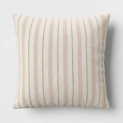 Cotton Flax Woven Striped Square Throw Pillow - Threshold™ 8 Cotton Flax Woven Striped Square Throw Pillow - Threshold™ -Home Decor Shop GUEST 198ca62a 31c1 4b5d b1dc 9f59aefb0017