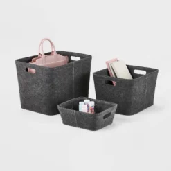 Felt Basket With Stitching - Brightroom™ -Home Decor Shop GUEST 28a9503f a4a1 4ba4 a7de 0e2505b67450