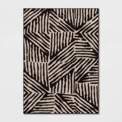 Abstract Lines Rug Black/Tan - Threshold™ -Home Decor Shop GUEST 2b3b14d6 1781 4d26 a5bb 3e2956f51323