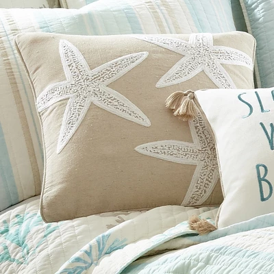 Stone Harbor Starfish Decorative Pillow - Levtex Home 1 Stone Harbor Starfish Decorative Pillow - Levtex Home