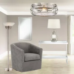 Possini Euro Design Light Blaster Art Deco Torchiere Floor Lamp 72 1/2" Tall Brushed Nickel LED Frosted Glass Bowl Shade For Living Room Bedroom House 13 Possini Euro Design Light Blaster Art Deco Torchiere Floor Lamp 72 1/2" Tall Brushed Nickel LED Frosted Glass Bowl Shade For Living Room Bedroom House -Home Decor Shop GUEST 37116d73 80ee 4df9 9182 e7a665c0400b