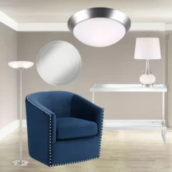 Possini Euro Design Meridian Light Blaster Modern Torchiere Floor Lamp 72" Tall Brushed Nickel LED Frosted Glass Shade For Living Room Bedroom Office -Home Decor Shop GUEST 372d3ad7 3758 4881 aa78 02d2c36a0cf0