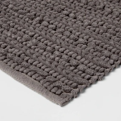20"x32" Chunky Bath Rug Radiant Gray - Threshold™ 2 20"x32" Chunky Bath Rug Radiant Gray - Threshold™ - Image 2