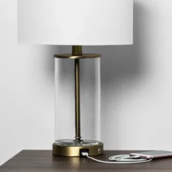 Fillable Accent With USB Table Lamp Brass - Threshold™ -Home Decor Shop GUEST 4230aee3 786a 4bde a46a 8ba460f4ad48