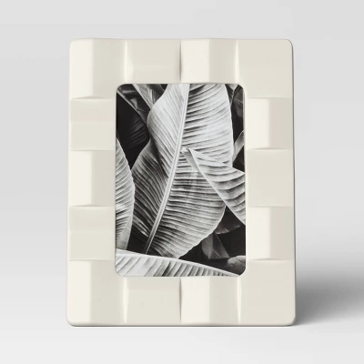 Stoneware Table Frame Matte Cream - Threshold™ 2 Stoneware Table Frame Matte Cream - Threshold™ - Image 2