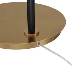 Possini Euro Design Sausalito Mid Century Modern Downbridge Floor Lamp 67" Tall Warm Gold Black Metal Linen Cylinder Shade For Living Room Reading -Home Decor Shop GUEST 480714de f02d 48f5 9259 71bc5bb1150e