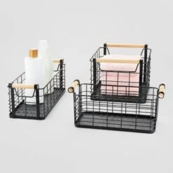 Wire Natural Wood Handles Milk Crate - Brightroom™ -Home Decor Shop GUEST 4a155be8 99e8 4d0e bd95 eeeb004429f9