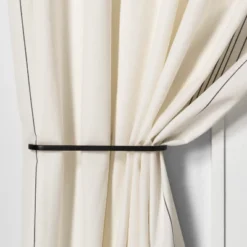 Drapery Holdback Matte Black - Hearth & Hand™ With Magnolia