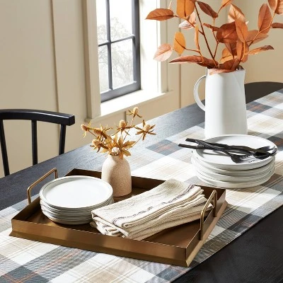 Beveled 12" X 16" Metal Decor Tray Brass Finish - Hearth & Hand™ With Magnolia 1 Beveled 12" X 16" Metal Decor Tray Brass Finish - Hearth & Hand™ With Magnolia