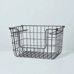 Stacking Wire Storage Basket Matte Black - Hearth & Hand™ With Magnolia 9 Stacking Wire Storage Basket Matte Black - Hearth & Hand™ With Magnolia -Home Decor Shop GUEST 51760ad1 4cd5 42e5 ad63 e77e3d305d6d