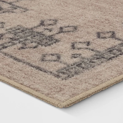 Hancock Distressed Center Motif Rug Beige - Threshold™ 2 Hancock Distressed Center Motif Rug Beige - Threshold™ - Image 2