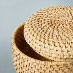 Woven Basket With Lid Natural - Hearth & Hand™ With Magnolia -Home Decor Shop GUEST 5771aee5 3de9 4b2d 8eea 1b818536233b