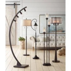 Franklin Iron Works Arcos Industrial Arc Floor Lamp 71" Tall Bronze Brown Metal Dimmable LED Decor For Living Room Reading Bedroom Office House Home 14 Franklin Iron Works Arcos Industrial Arc Floor Lamp 71" Tall Bronze Brown Metal Dimmable LED Decor For Living Room Reading Bedroom Office House Home -Home Decor Shop GUEST 5810e929 2f4c 4e54 8434 2533ddae9e0e