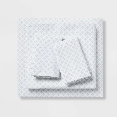 7pc Medallion Comforter Bedding Set With Sheets Blue - Threshold™ 5 7pc Medallion Comforter Bedding Set With Sheets Blue - Threshold™ - Image 5