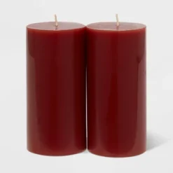 2pk Pillars Warm Cider & Cinnamon Red - Threshold™ 5 2pk Pillars Warm Cider & Cinnamon Red - Threshold™ -Home Decor Shop GUEST 5fecdd6e 5da9 48e9 866c c72973a56b09