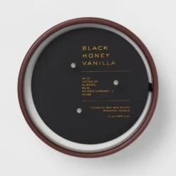 15oz Ceramic Jar 3-Wick Black Honey Vanilla Candle Plum Purple - Threshold™ -Home Decor Shop GUEST 628598e2 25c1 4401 a53c 5b759f517136