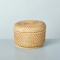 Woven Basket With Lid Natural - Hearth & Hand™ With Magnolia -Home Decor Shop GUEST 66a4f642 06e1 4c92 934e 2dcb97d900b7
