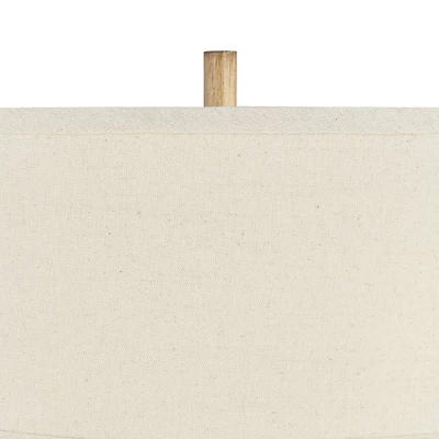 360 Lighting Cody Rustic Farmhouse Table Lamps 24 1/2" High Set Of 2 Beige Textured Pebble Drum Shade For Bedroom Living Room Bedside Nightstand House 2 360 Lighting Cody Rustic Farmhouse Table Lamps 24 1/2" High Set Of 2 Beige Textured Pebble Drum Shade For Bedroom Living Room Bedside Nightstand House - Image 2