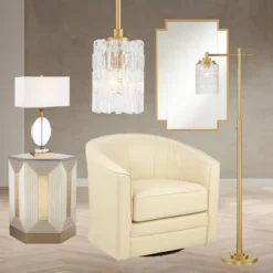 Possini Euro Design Kinsey Modern Downbridge Floor Lamp 67" Tall Warm Brass Metal Stone Pattern Glass Shade For Living Room Reading Bedroom Office -Home Decor Shop GUEST 6e6ccf14 87f1 4cac 86f0 ca3be36ab762