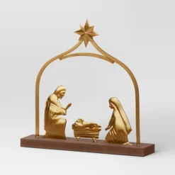 3pc Metal Christmas Nativity Scene Figurine Set - Wondershop™ Gold -Home Decor Shop GUEST 6f71a657 af48 4636 9ecb 15d0d7e15980