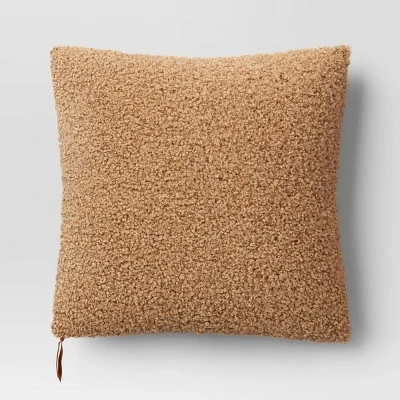 Oversized Teddy Boucle Toss Square Throw Pillow - Threshold™ 6 Oversized Teddy Boucle Toss Square Throw Pillow - Threshold™ - Image 6