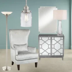 Possini Euro Design Metro Modern Torchiere Floor Lamp 71" Tall Brushed Nickel Frosted White Acrylic Shade For Living Room Reading Bedroom Office House -Home Decor Shop GUEST 7cc23c65 583b 47b2 acc0 a16d53f6af6e