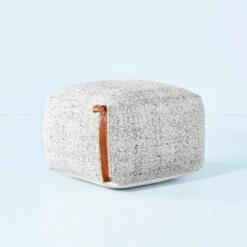 Hand-Woven Pouf Ottoman With Leather Trim - Hearth & Hand™ With Magnolia 11 Hand-Woven Pouf Ottoman With Leather Trim - Hearth & Hand™ With Magnolia -Home Decor Shop GUEST 819b4a8f 2db7 4089 b6dd 3544521baa39