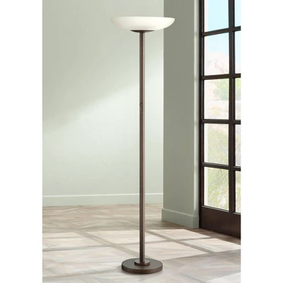 Possini Euro Design Meridian Light Blaster Modern Torchiere Floor Lamp 72" Tall Oil Rubbed Bronze LED Frosted Glass Shade For Living Room Bedroom Home 1 Possini Euro Design Meridian Light Blaster Modern Torchiere Floor Lamp 72" Tall Oil Rubbed Bronze LED Frosted Glass Shade For Living Room Bedroom Home