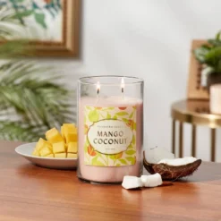 New Release 14 Glass Jar Mango Coconut Candle - Opalhouseā¢