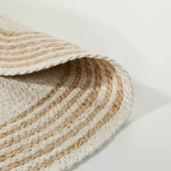 Round 6' Multi Stripe Braided Jute Area Rug Cream/Tan - Hearth & Hand™ With Magnolia 5 Round 6' Multi Stripe Braided Jute Area Rug Cream/Tan - Hearth & Hand™ With Magnolia -Home Decor Shop GUEST 9488b481 51ce 4505 9348 6b48547839cf