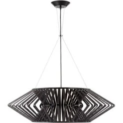 Possini Euro Design Planet Black Large Pendant Light 31 1/2" Wide Mid Century Modern White Glass For Dining Room House Foyer Kitchen Island Entryway -Home Decor Shop GUEST 95d4f1e4 6e98 4618 b7e9 1708c75555bc