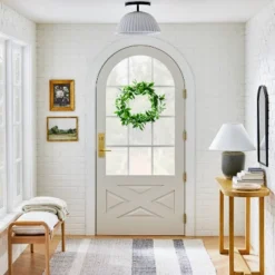 Scalloped Semi-Flush Mount Ceiling Light - Threshold™ Designed With Studio McGee