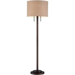 Possini Euro Design Garth Modern Floor Lamp Standing 63 1/2" Tall Oil Rubbed Bronze Burlap Fabric Drum Shade For Living Room Bedroom Office House Home 11 Possini Euro Design Garth Modern Floor Lamp Standing 63 1/2" Tall Oil Rubbed Bronze Burlap Fabric Drum Shade For Living Room Bedroom Office House Home -Home Decor Shop GUEST 9c619651 dfc1 48c4 b620 68e69c4a28de