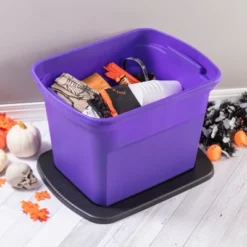 Sterilite 18 Gallon Orange Plastic Storage Container Bin Tote With Black Lid, Halloween 6 Sterilite 18 Gallon Orange Plastic Storage Container Bin Tote With Black Lid, Halloween -Home Decor Shop GUEST 9dc3b4f0 da47 495d 8c29 b72e0c686a57