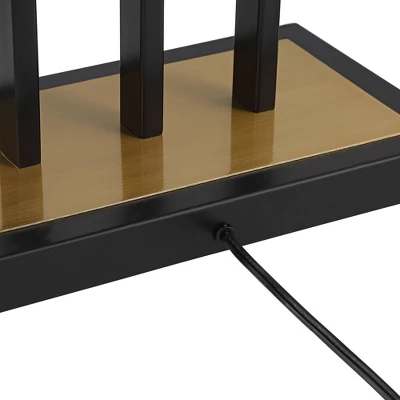 Possini Euro Design Acadia Modern Floor Lamp 71" Tall Black Warm Gold Metal 3 Light Frosted White Glass Globe Shade For Living Room Bedroom Office 5 Possini Euro Design Acadia Modern Floor Lamp 71" Tall Black Warm Gold Metal 3 Light Frosted White Glass Globe Shade For Living Room Bedroom Office - Image 5