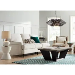 Possini Euro Design Planet Black Large Pendant Light 31 1/2" Wide Mid Century Modern White Glass For Dining Room House Foyer Kitchen Island Entryway -Home Decor Shop GUEST 9fd5eeff 26e7 48a5 a661 fad7fda6cf28