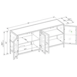 Crystal Cove Glass TV Stand For TVs Up To 59" - Threshold™ Designed With Studio McGee -Home Decor Shop GUEST a13f9ad9 19e7 45e4 939d 0ee33acc8103