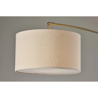 Adler Arc Floor Lamp Antique Brass - Adesso 3 Adler Arc Floor Lamp Antique Brass - Adesso - Image 3