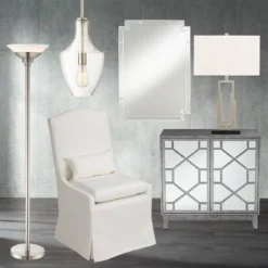 Possini Euro Design Metro Modern Torchiere Floor Lamp 71" Tall Brushed Nickel Frosted White Acrylic Shade For Living Room Reading Bedroom Office House -Home Decor Shop GUEST a6a216ed 4fd7 46de 8aea 1d51be68c2ae