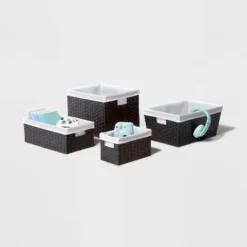16" X 9" X 6" Lined Woven Media Bin Black - Brightroom™ 5 16" X 9" X 6" Lined Woven Media Bin Black - Brightroom™ -Home Decor Shop GUEST ac4ff65f f7b2 48fa aa42 7459f63d7c52